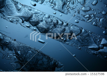 ice texture, macro, blue broken cold the background 15327596