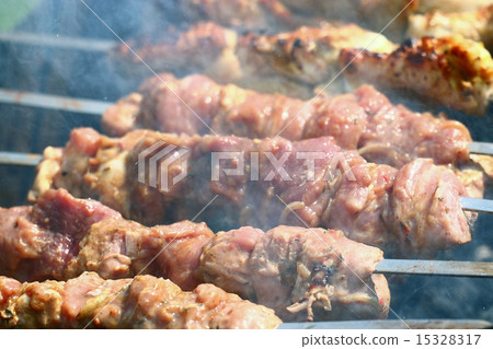 kebab skewers barbecue kebab skewers barbecue 15328317