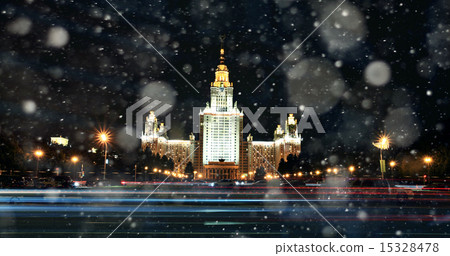moscow night MSU 15328478