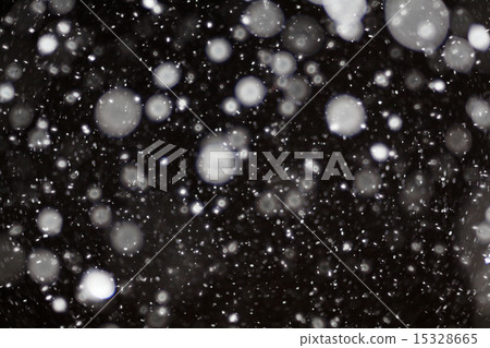 snow bokeh texture on black background 15328665