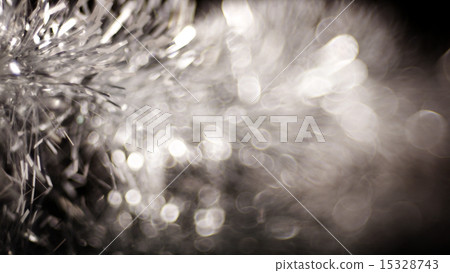 tinsel on a black background 15328743