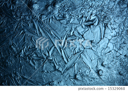 ice texture, macro, blue broken cold the background 15329068