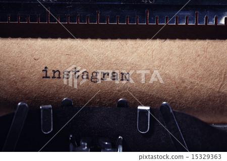 Vintage inscription made by typewriter Vintage inscription made by typewriter 15329363