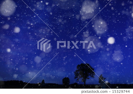 Night lonely tree falling stars Night lonely tree falling stars 15329744