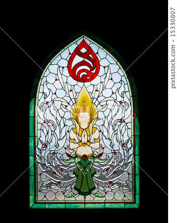 Thai angel stain glass  15330807