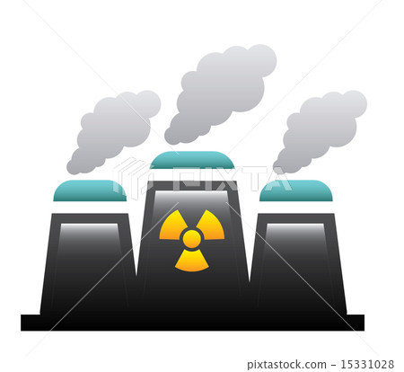 nuclear power over white background vector illustration 15331028