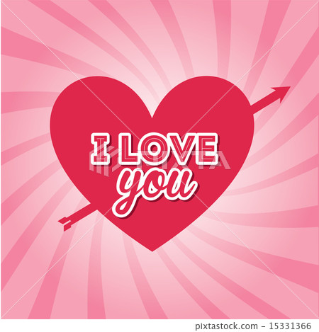 love design over pink background vector... - Stock Illustration ...
