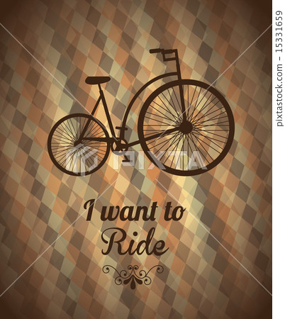 i wantto ride over bronze background vector illustration i wantto ride over bronze background vector illustration 15331659