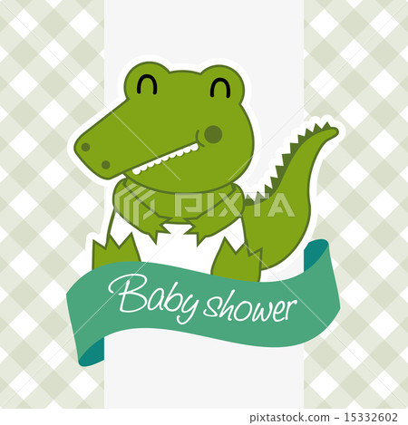 Baby shower design over white background vector illustration Baby shower design over white background vector illustration 15332602