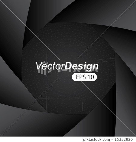 camera lens over black background vector illustration 15332920