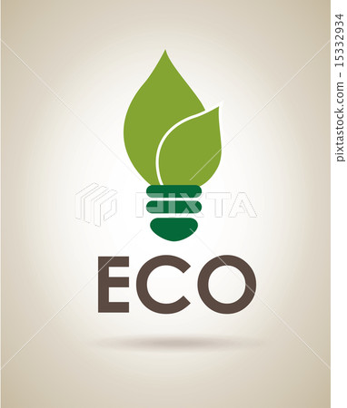 eco energy design over gray background vector illustration eco energy design over gray background vector illustration 15332934