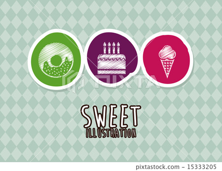 Bakery design over green background vector illustration 15333205