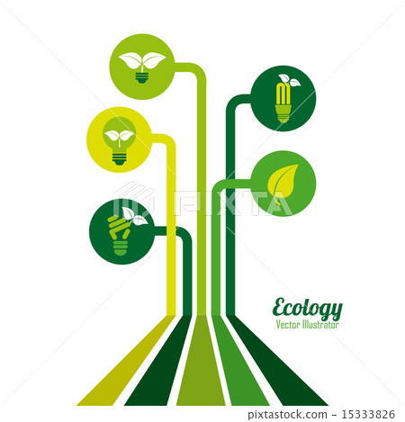 Ecology design over white background vector illustration 15333826