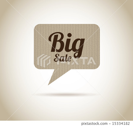 big sale over beige background vector illustration 15334182
