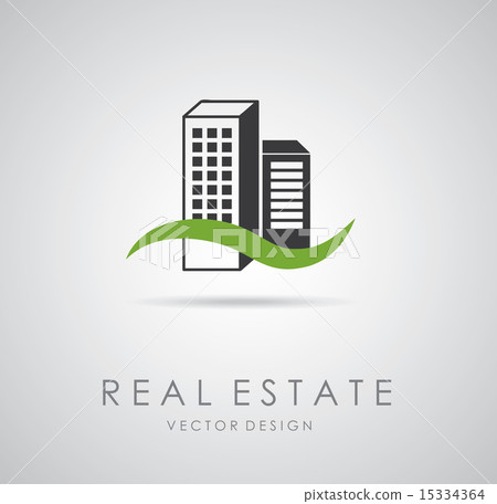real estate over white background vector... - Stock Illustration ...
