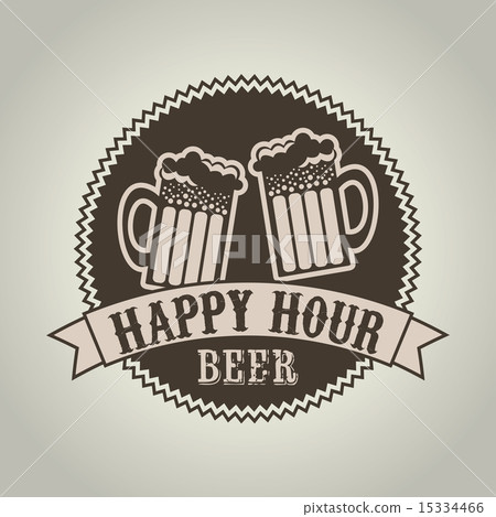 beer design over beige background vector illustration 15334466