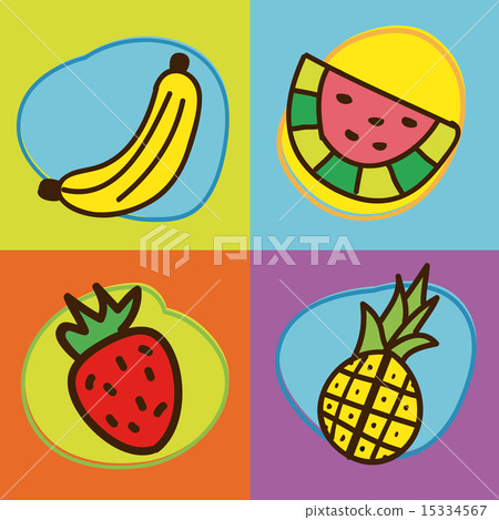 Fruits design over colorful background vector illustration Fruits design over colorful background vector illustration 15334567