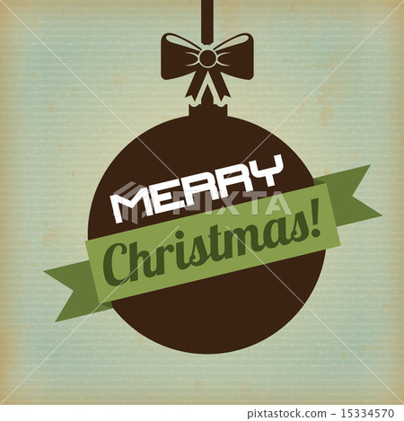merry christmas over vintage background vector illustration merry christmas over vintage background vector illustration 15334570
