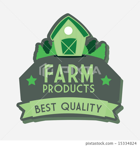 farm fresh label over white background vector... - Stock Illustration ...