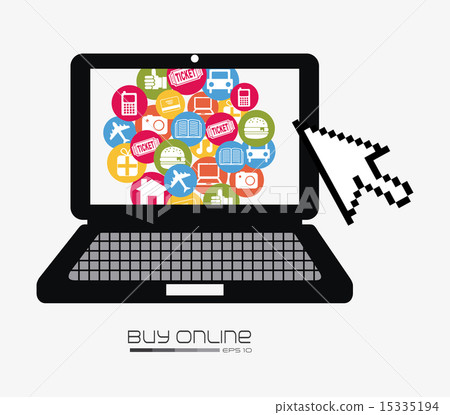 Shopping design over white background vector illustration 15335194