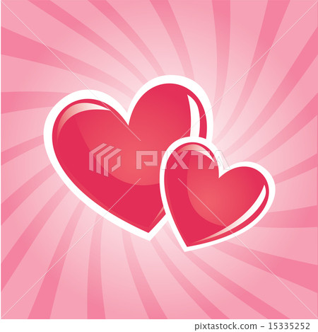 love hearts over pink background vector... - Stock Illustration ...