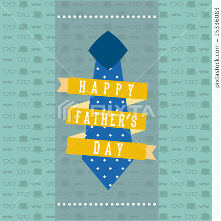 Fathers day over blue background vector illustration Fathers day over blue background vector illustration 15336083