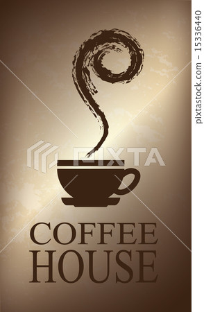 coffee house design over bronze background vector illustration 15336440