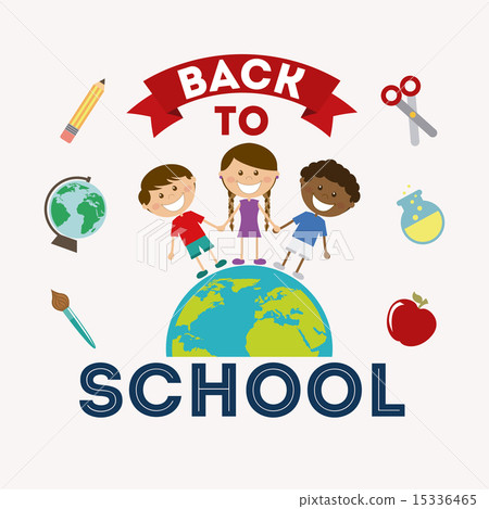 School design over white background vector... - Stock Illustration ...