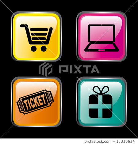 Shopping design over black background vector illustration Shopping design over black background vector illustration 15336634