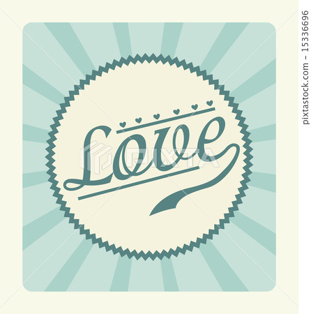 Love design over beige background vector illustration Love design over beige background vector illustration 15336696