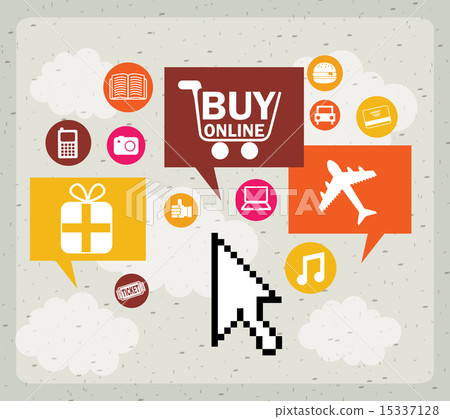 ecommerce design over gray background vector illustration ecommerce design over gray background vector illustration 15337128
