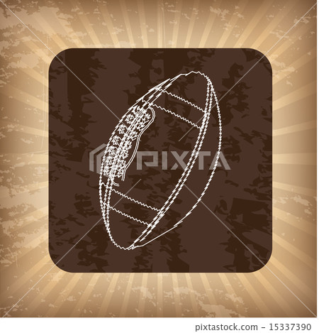 american football design over grounge background vector illustra 15337390