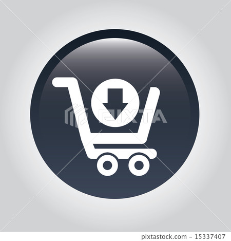 add to cart over gray background vector illustration add to cart over gray background vector illustration 15337407