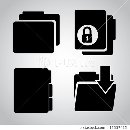 note design over gray background vector illustration note design over gray background vector illustration 15337415