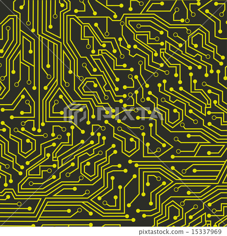 circuit board over gray background vector illustration circuit board over gray background vector illustration 15337969