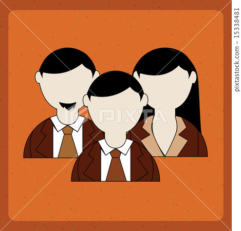 business planner over orange background vector illustration business planner over orange background vector illustration 15338481