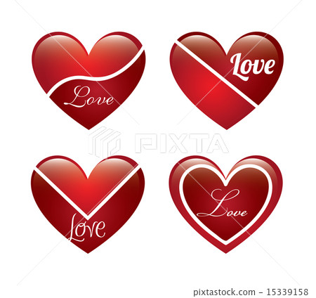 love heart over white background vector... - Stock Illustration ...