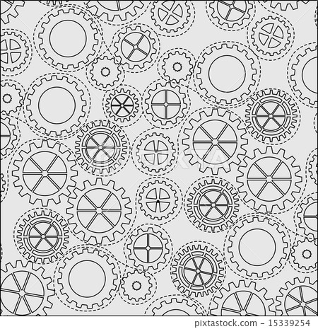 gears pattern over gray background Vector Illustration gears pattern over gray background Vector Illustration 15339254