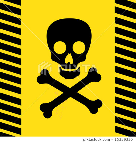 death sign over yellow background vector...-插圖素材 [15339330] - PIXTA圖庫