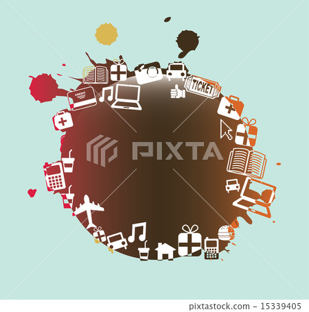 shopping design over blue background vector illustration 15339405