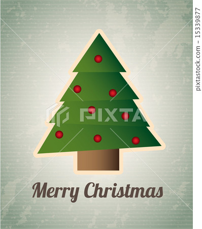 christmas design over lineal background vector illustration 15339877