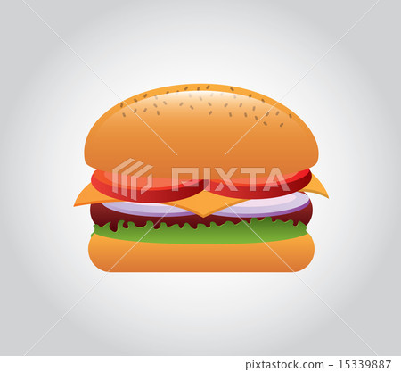 fast food design over gray background vector... - Stock Illustration ...