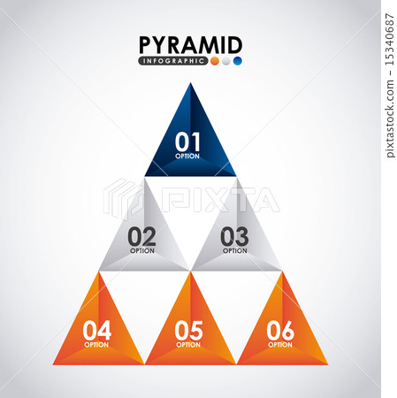 pyramid infographic 15340687