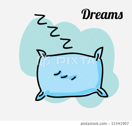 pillow design over white backgound vector illustration 15341907