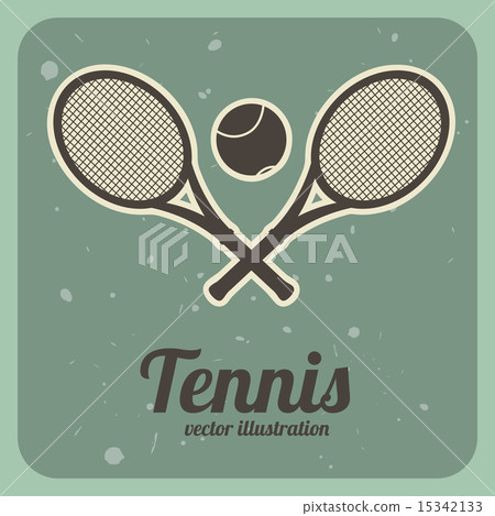 tennis design over blue background vector illustration tennis design over blue background vector illustration 15342133