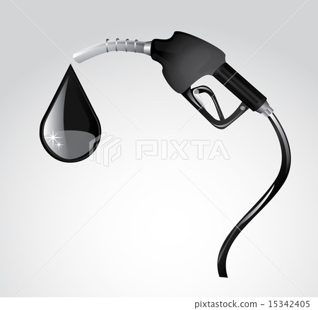 gasoline dispenser over gray background vectorillustration 15342405