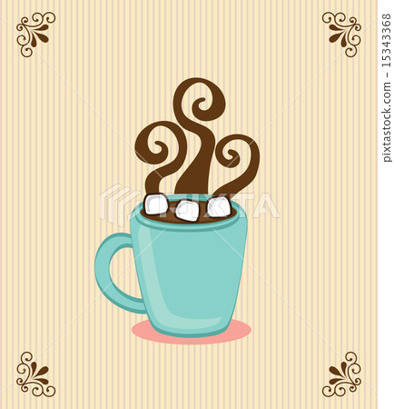 coffee design over pink background vector... - Stock Illustration ...