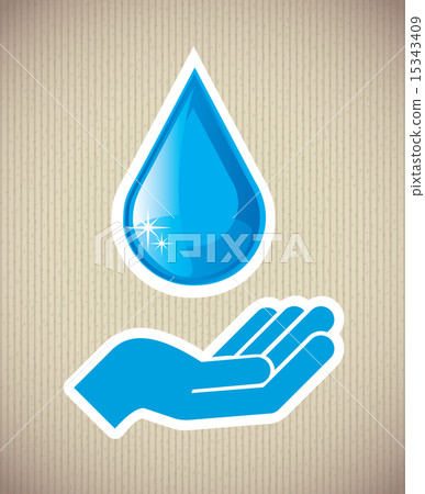 eco design over lineal background vector illustration eco design over lineal background vector illustration 15343409