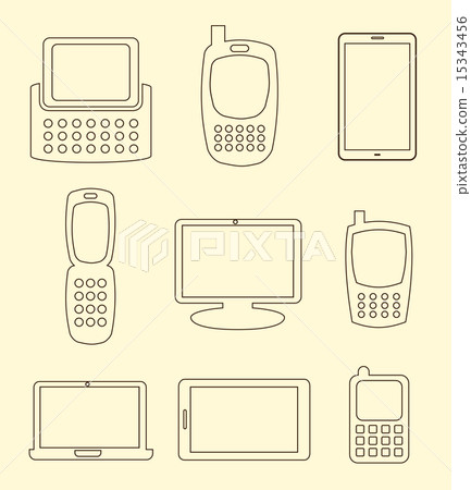 technology design over cream background vector illustration technology design over cream background vector illustration 15343456