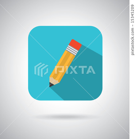 pencil design over gray background vector illustration 15345209